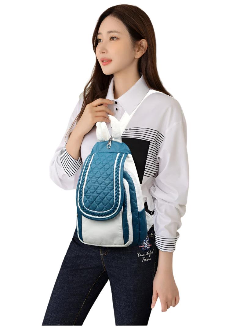 Fashion Women Soft Leather Backpacks - Luxury Female Shopping and Travel Bag - JVMCL