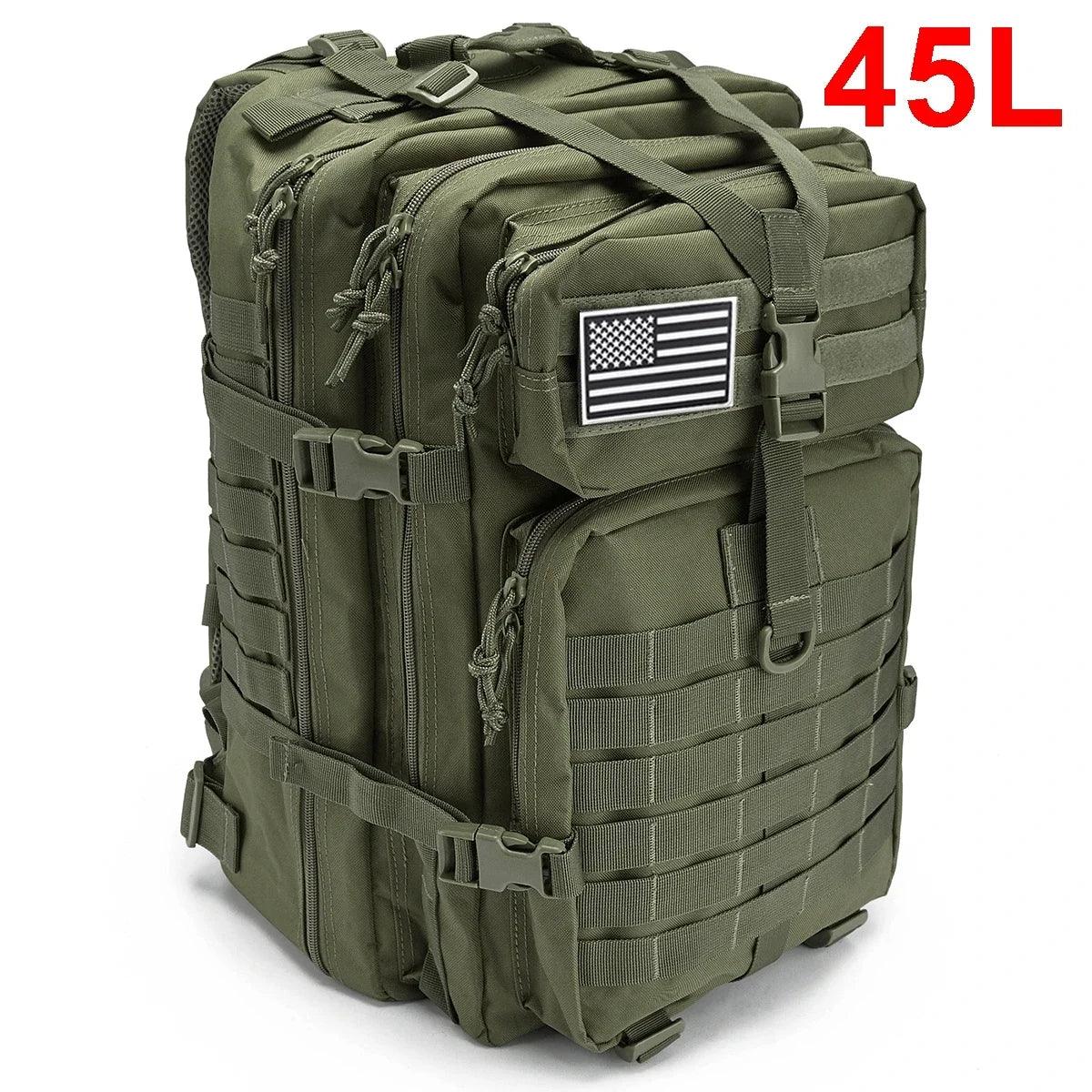 30/50L Tactical Durable Outdoor Assault Hiking, Trekking & Hunting Backpack - JVMCL