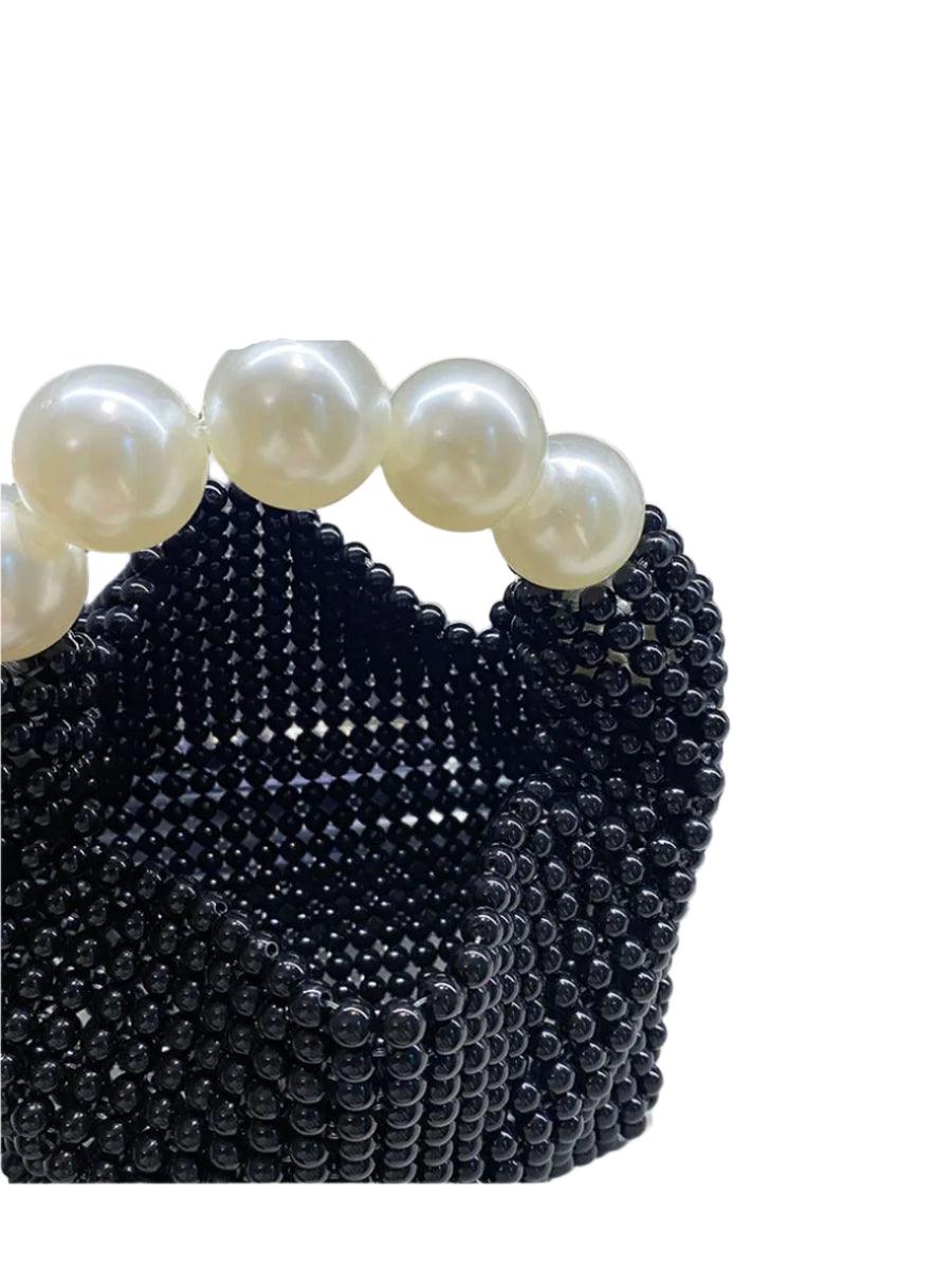 Luxury Pearl Handle Crystal Evening Bag – Top Handle Shoulder & Crossbody Bag - JVMCL