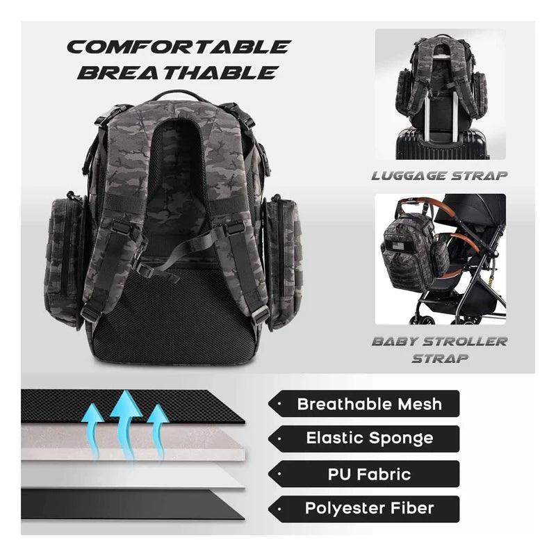 Tactical Waterproof Outdoor Backpack- Multifunctional Hiking Camping Travel Bag - JVMCL