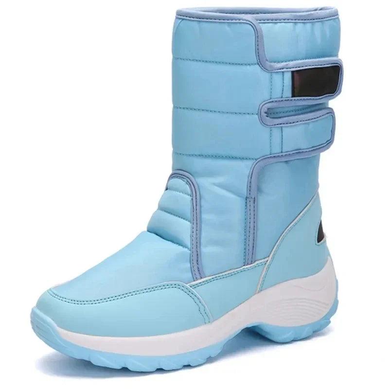 Winter Snow Boots – Women's Warm Outdoor Waterproof Cotton Plush Lining Boots - JVMCL