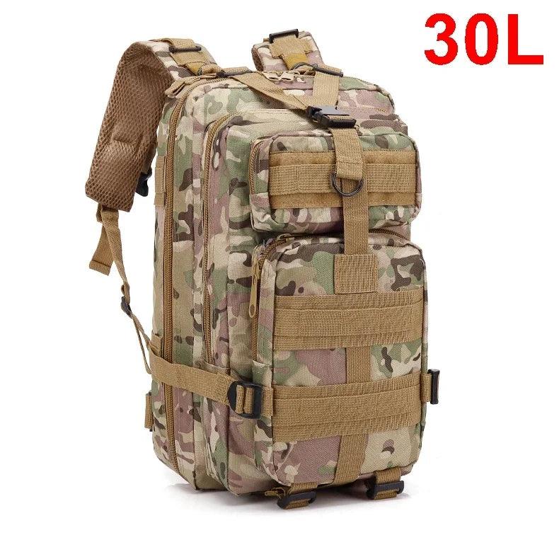 30/50L Tactical Durable Outdoor Assault Hiking, Trekking & Hunting Backpack - JVMCL