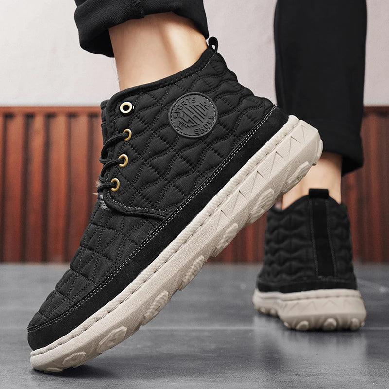 Comfortable Stylish Winter Warm Men’s Boots – Waterproof Non-Slip Plush Sneakers - JVMCL