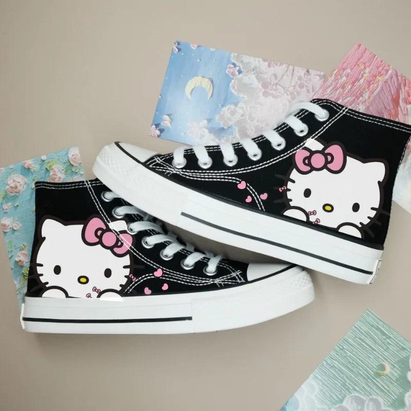 Anime-Inspired Unisex High-Top Canvas Sports Flat Casual Sneakers Shoes - JVMCL