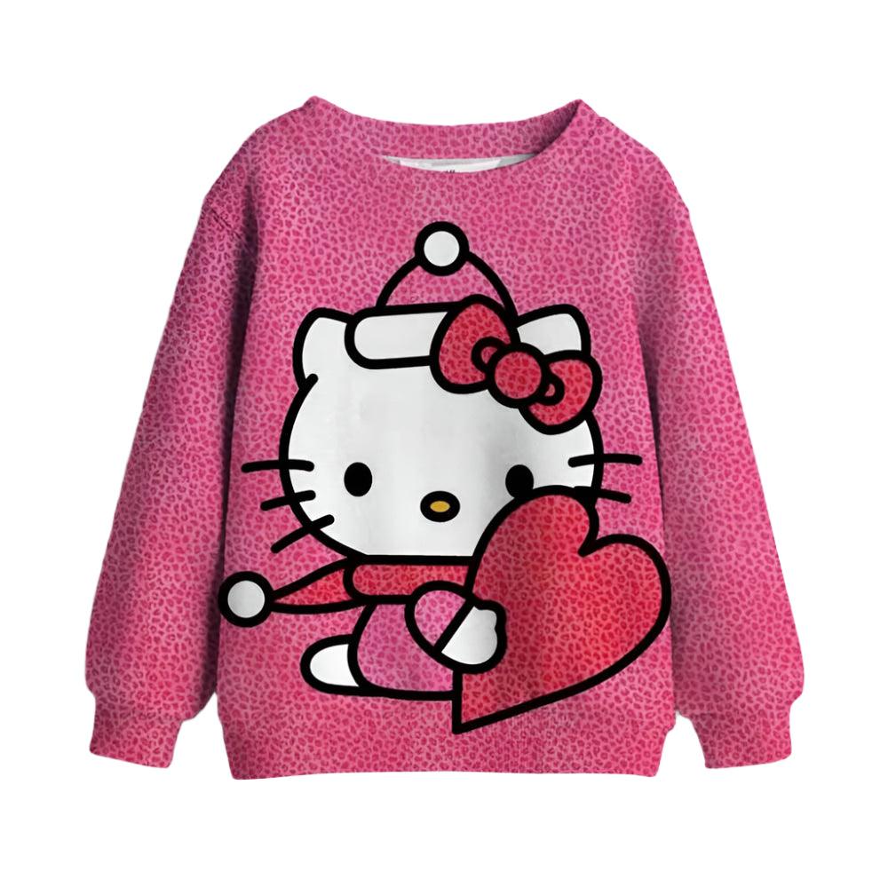 Cute Cozy Winter Adorable Long-Sleeve Pullover Sweatshirt for Girls - JVMCL