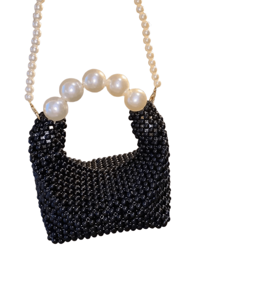 Luxury Pearl Handle Crystal Evening Bag – Top Handle Shoulder & Crossbody Bag - JVMCL