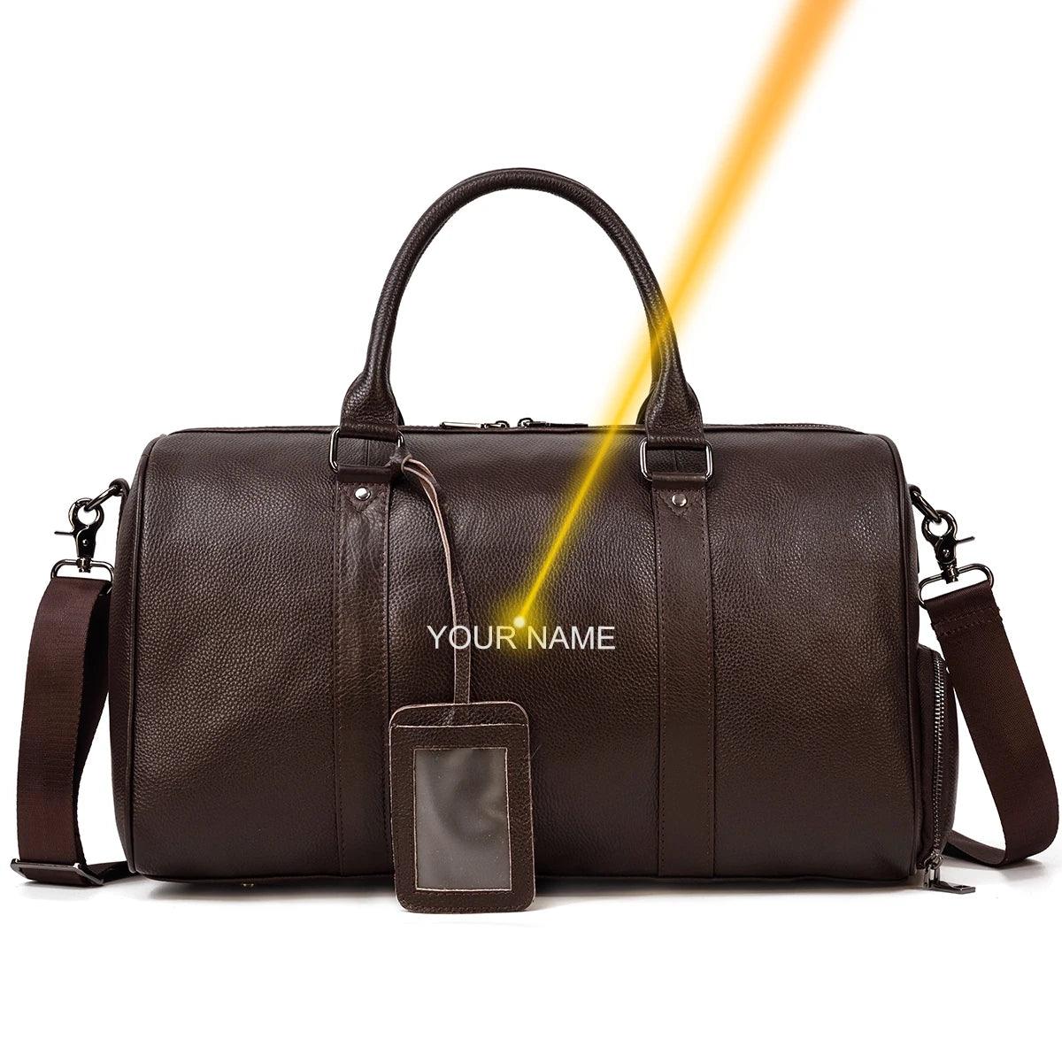 Premium Vintage Elegance & Ultimate Functional Cowskin Leather Travel Bag - JVMCL