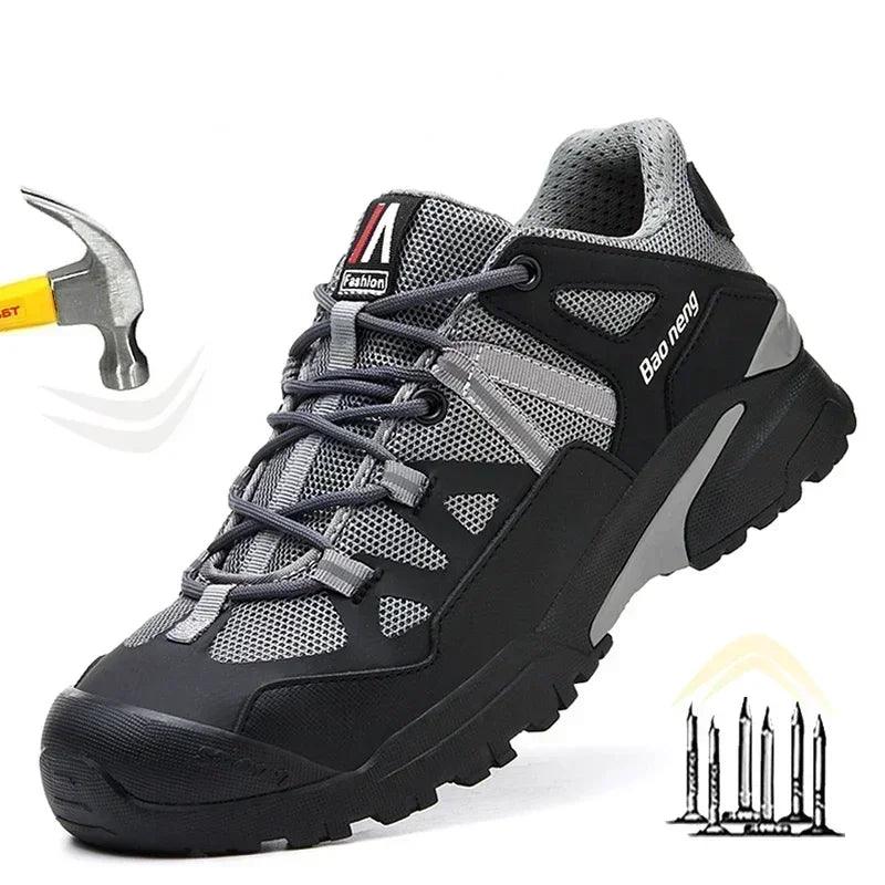 Men's Steel Toe Puncture-Proof Work Indestructible Protection Safety Sneakers - JVMCL