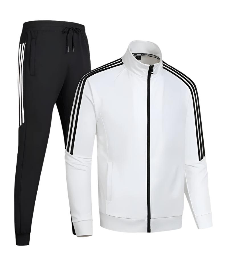 LightweightCasual Stylish and Comfortable Stand Up Collar Tracksuit Set - JVMCL