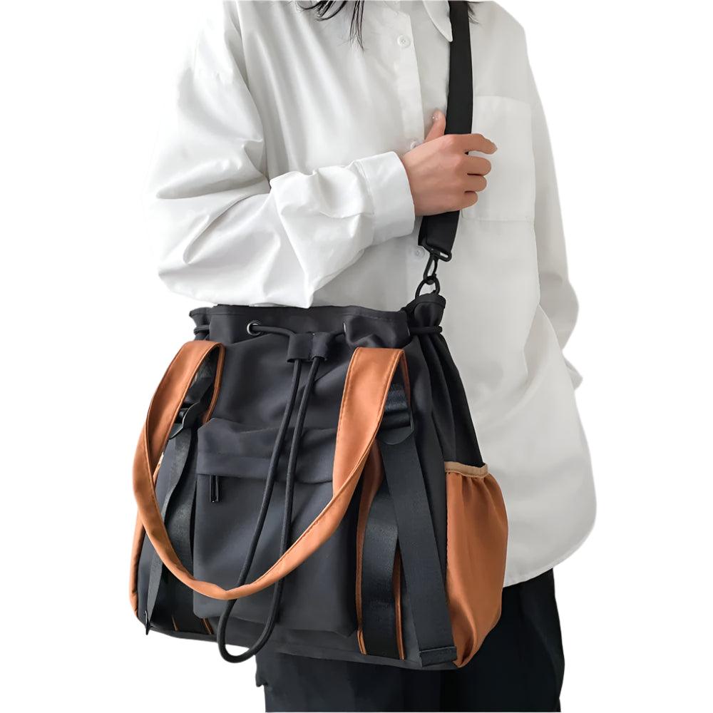 Splash-Proof arge Capacity & Lightweight Multi-Pocket Shoulder & Crossbody Bag - JVMCL