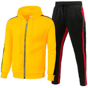 Men's Sportswear Running Sports Suit Jacket + Pant Two-Piece Jogger Outfit Set - JVMCL