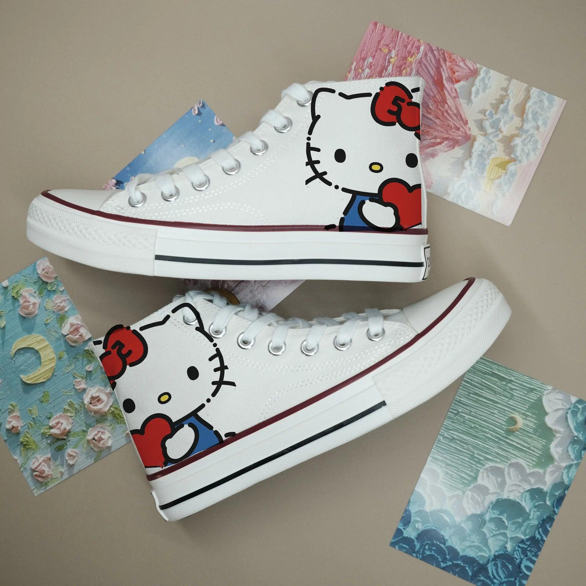 Anime-Inspired Unisex High-Top Canvas Sports Flat Casual Sneakers Shoes - JVMCL