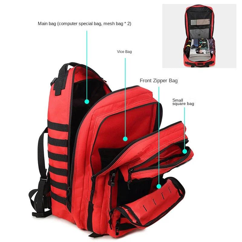 Outdoor Tactical Backpack - Ultimate Sports, Travel, Hiking, and Mountaineering Gear (45L) - JVMCL