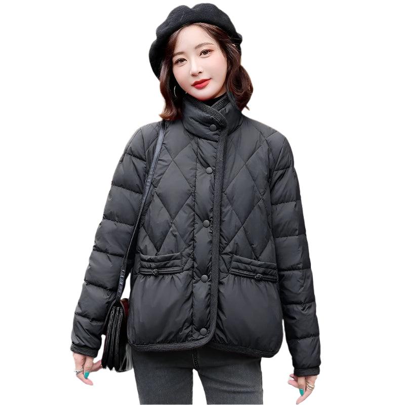 Women's Luxury Duck Down Jacket – Thick, Warm Demi-Season Puffer Coat for Winter - JVMCL