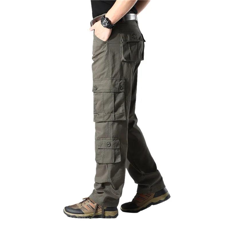 Casual Cotton Multi-Pocket Combat Overalls –Hip Hop Military Army Trousers - JVMCL