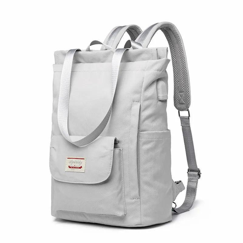 Waterproof Stylish Laptop Backpack for Women - Korean Fashion Oxford Canvas with USB Port - JVMCL