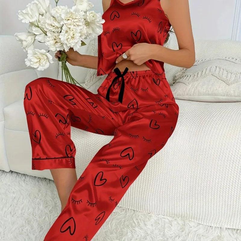 Luxury Women's Satin Pajama Set – Sexy & Elegant Sleepwear for Ultimate Comfort - JVMCL