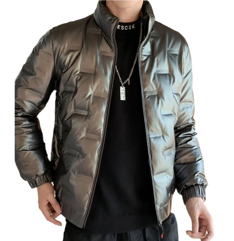 Men’s Glossy Duck Down Puffer Jacket – Warm, Waterproof & Stylish - JVMCL