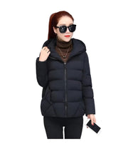 Cotton Padded Coat Autumn Winter Slim Short Hooded Warm Thicken Jackets - JVMCL