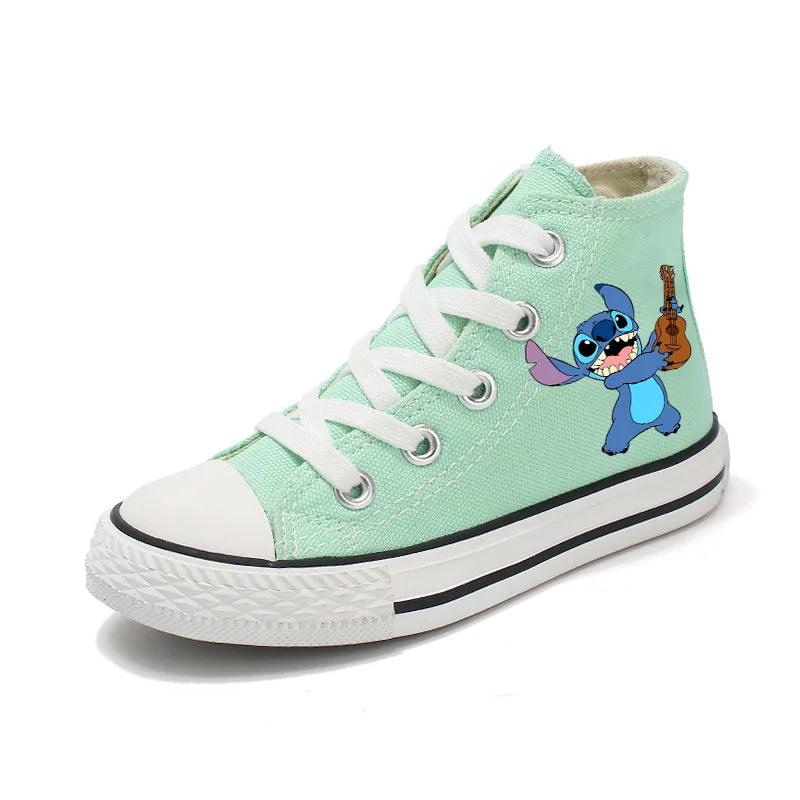 Girl Kids Boys Kids Canvas Sneakers – Unisex Fun Cartoon Print Sport Shoes - JVMCL