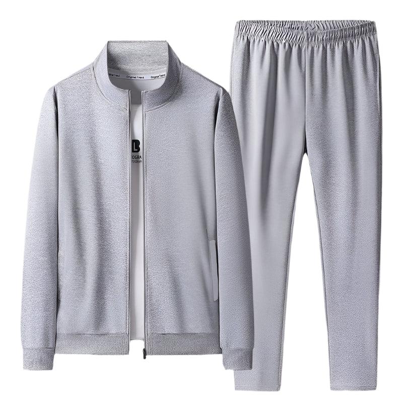 Men's Casual Sports Tracksuit Set - Running Jogger Gym Suit with Jacket & Pants - JVMCL