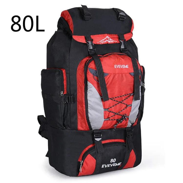 80L Waterproof Outdoor Adventure Hiking & Climbing Rucksack Backpack - JVMCL