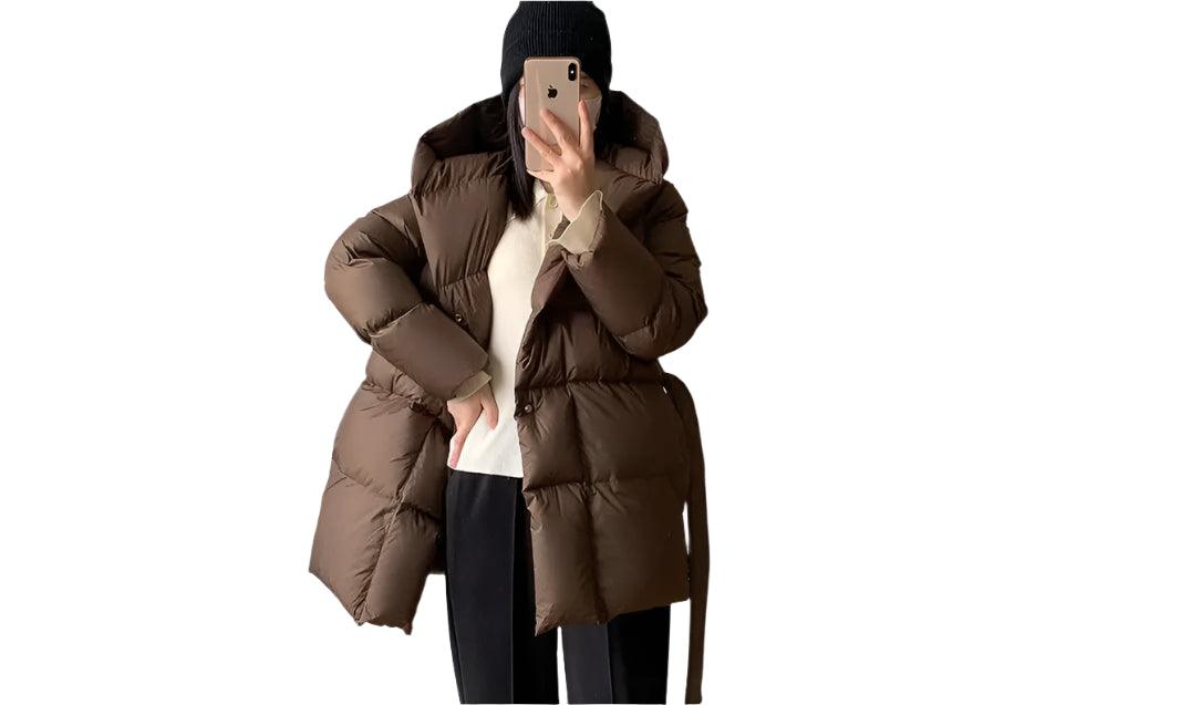 Stay Warm and Stylish Women's Winter Long Jacket - Cotton Padded Casual Parka - JVMCL