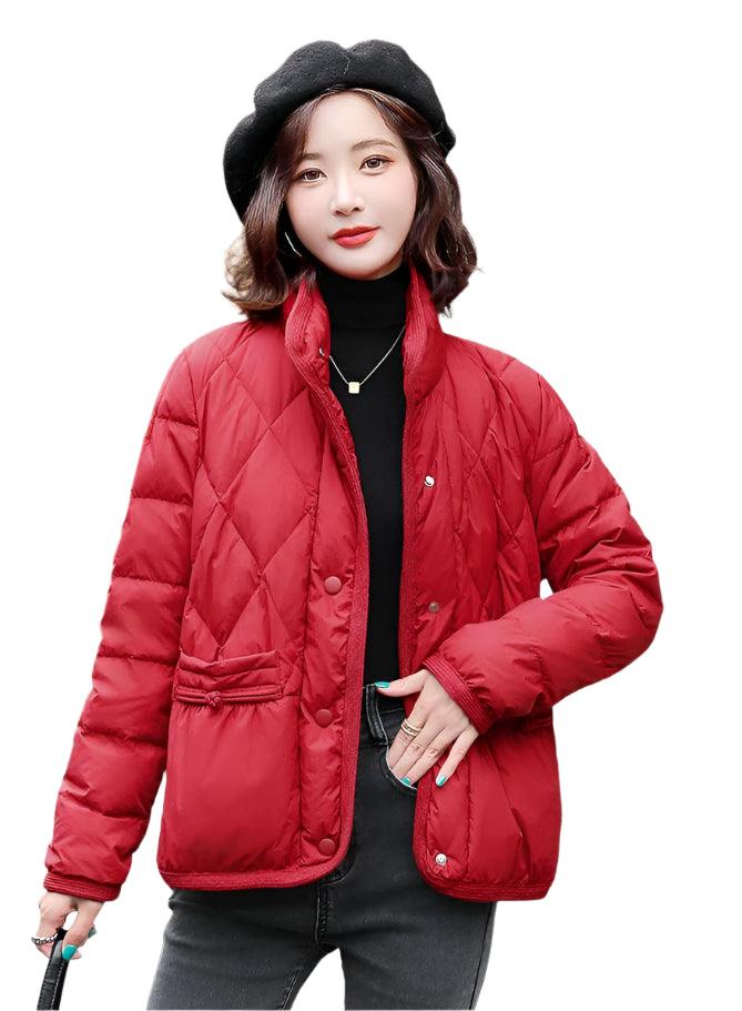 Women's Luxury Duck Down Jacket – Thick, Warm Demi-Season Puffer Coat for Winter - JVMCL