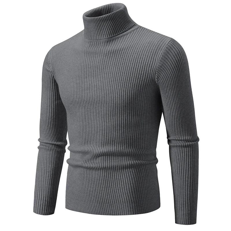 Trendy High Neck Knitted Sweater for Men – Stay Stylish & Warm! - JVMCL