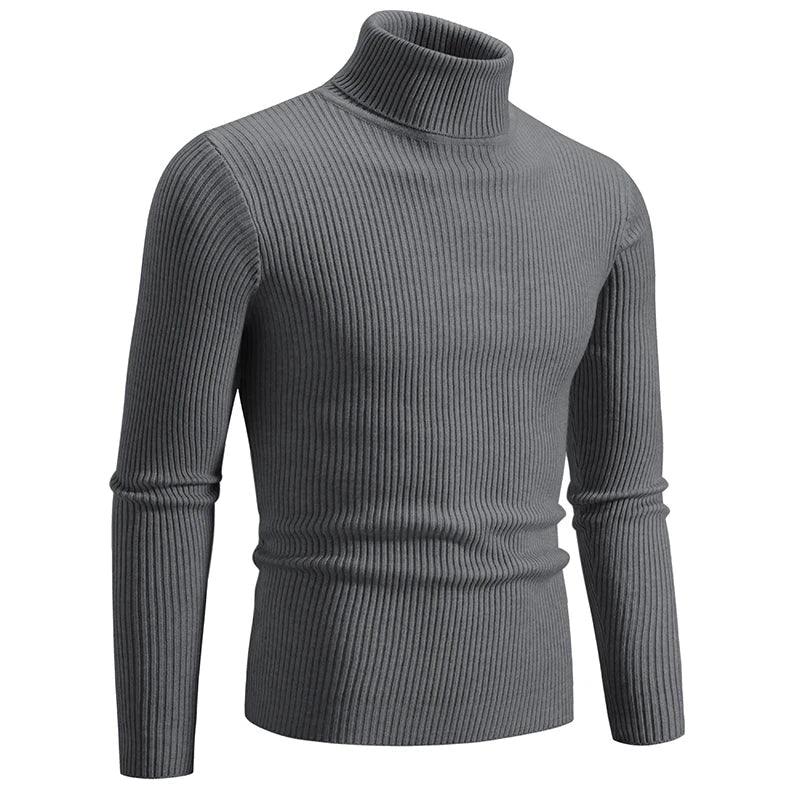 Warm & Comfortable Trendy High Street Turtleneck Knitted Sweater for Men - JVMCL