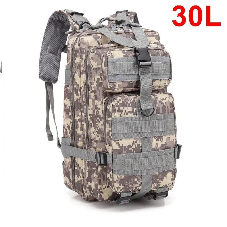 30/50L Tactical Durable Outdoor Assault Hiking, Trekking & Hunting Backpack - JVMCL