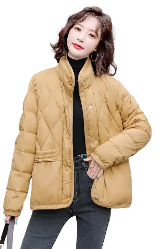 Women's Luxury Duck Down Jacket – Thick, Warm Demi-Season Puffer Coat for Winter - JVMCL