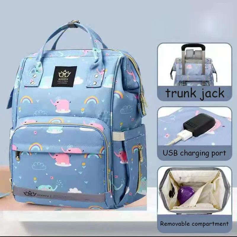 Multifunction Waterproof Diaper Bag Backpack for Mom and Dad - Nappy Bag - JVMCL