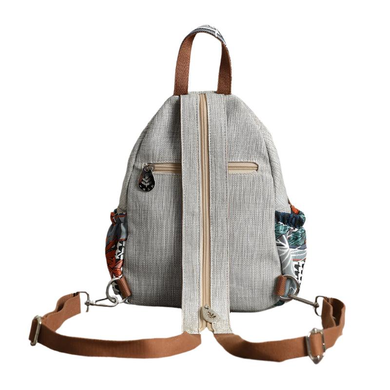 Large Capacity Retro Zipper Travel & School Style Women’s Backpack -Canvas Bag - JVMCL