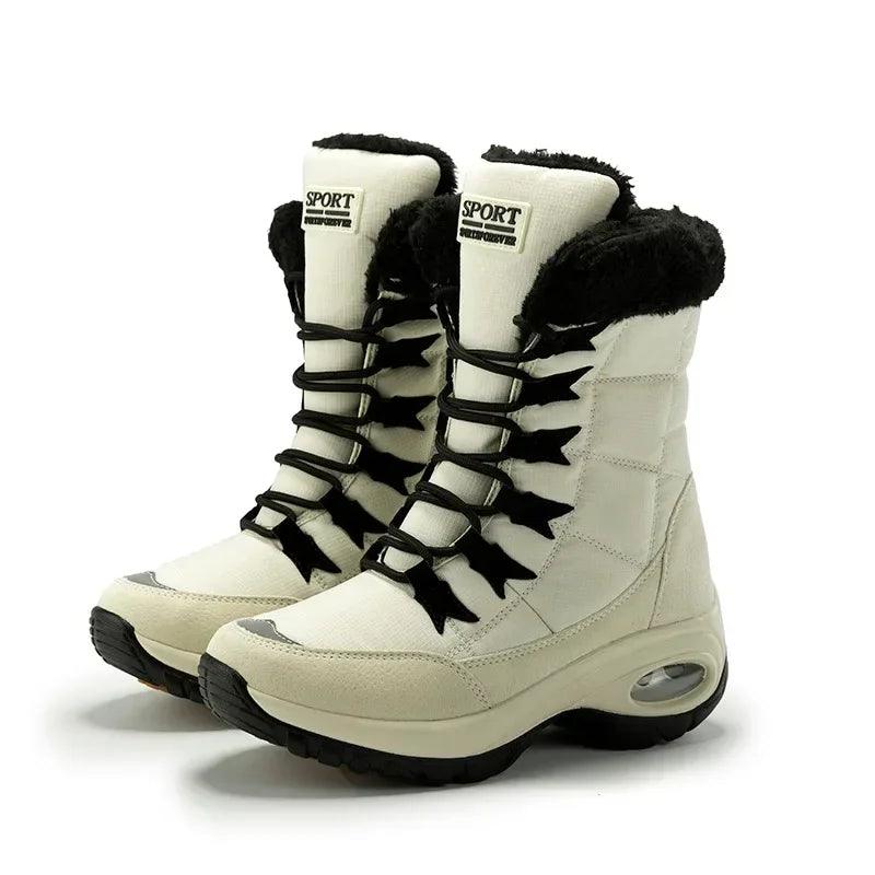 High Quality Warm Snow Boots Lace-up Comfortable Ankle Outdoor Waterproof Boots - JVMCL