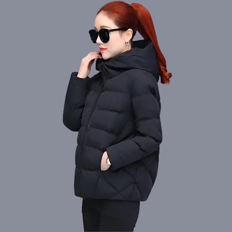 Cotton Padded Coat Autumn Winter Slim Short Hooded Warm Thicken Jackets - JVMCL