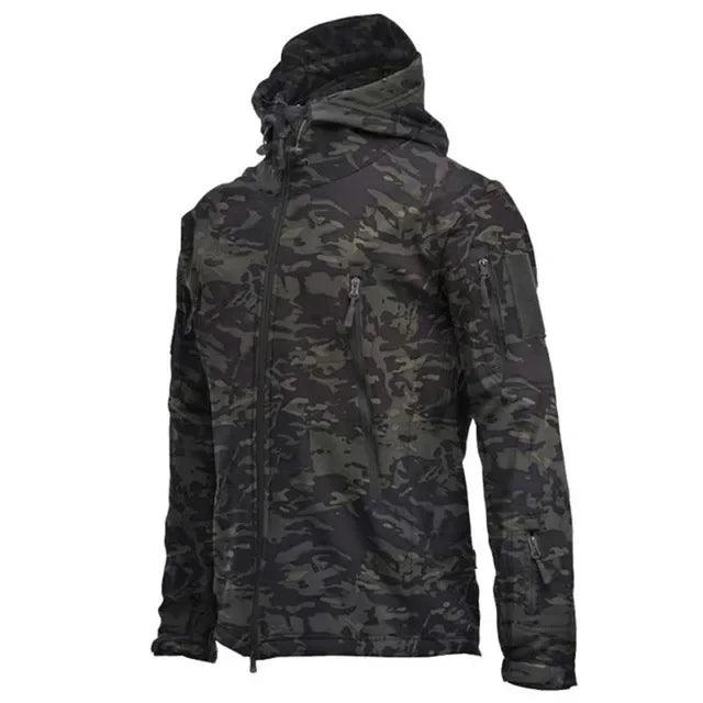 Men's Tactical Jacket - Waterproof Fleece Soft Shell Outdoor Sports Windproof Jacket - JVMCL