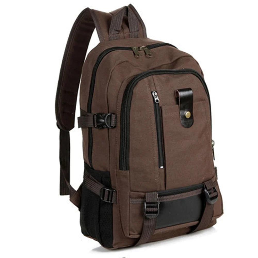 Large Capacity Camping, Hiking, Travel Sport Male Canvas Backpack - JVMCL