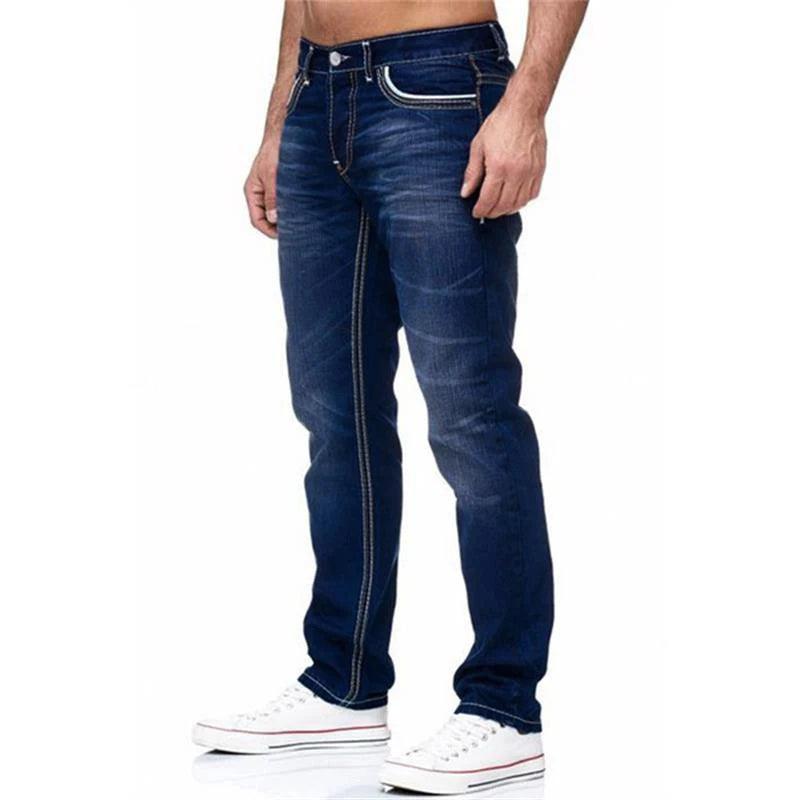 Men's Business Casual Stretch Denim Jeans – Comfortable & Stylish for Daily Wear - JVMCL