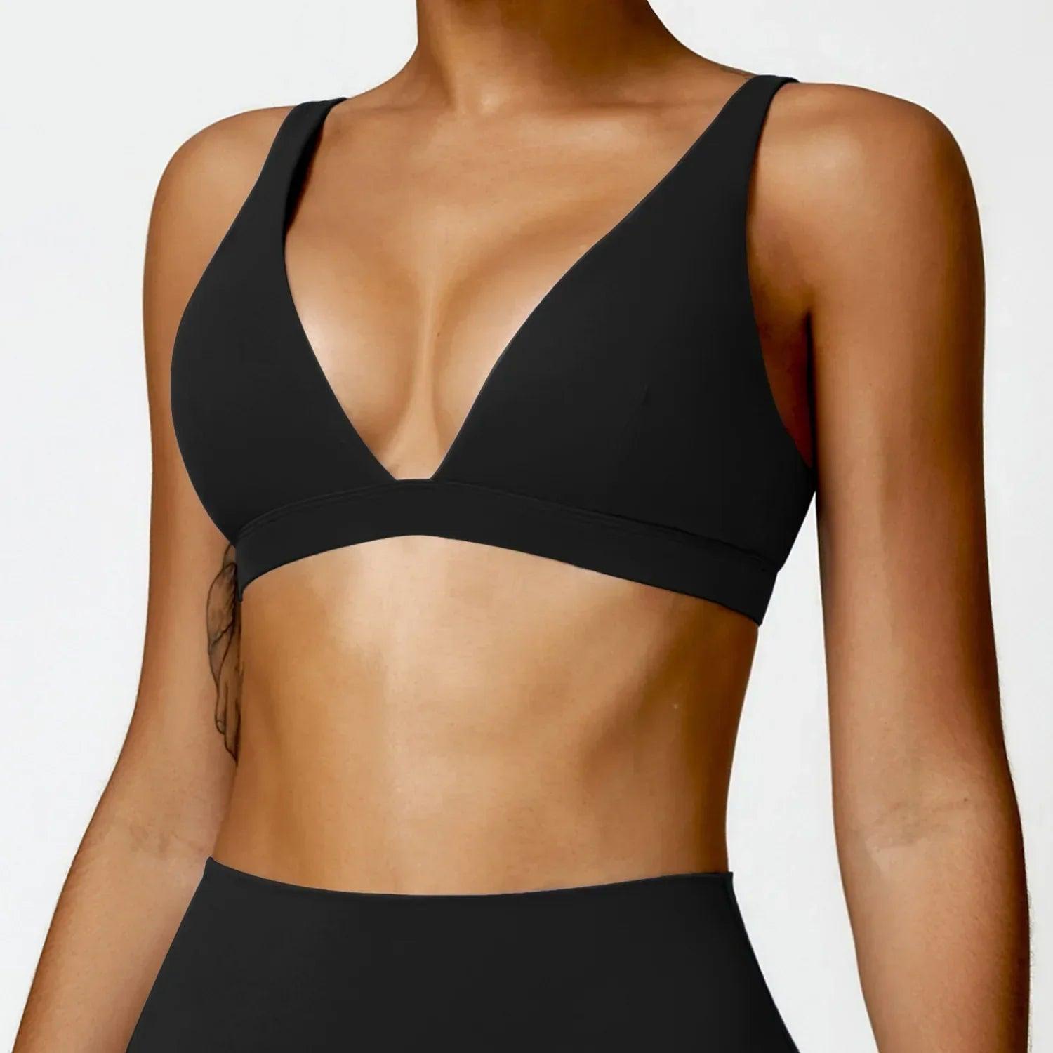 Shockproof Seamless Sports Bra – Push-Up, Breathable & Anti-Sweat Fitness Top - JVMCL