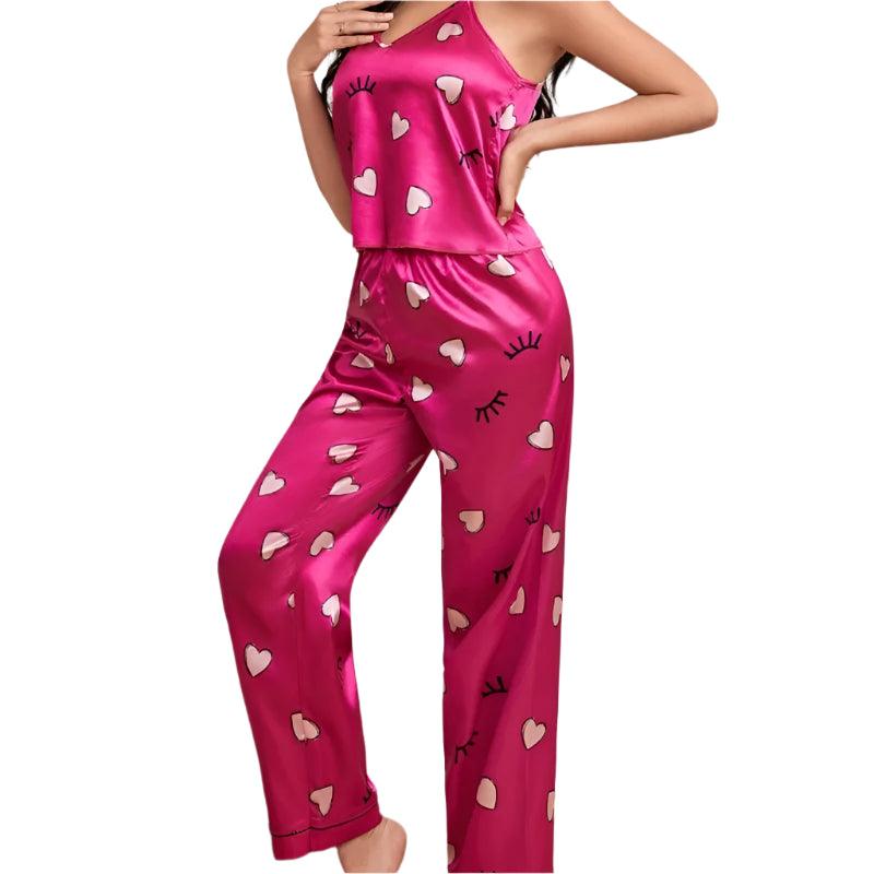 Luxury Women's Satin Pajama Set – Sexy & Elegant Sleepwear for Ultimate Comfort - JVMCL