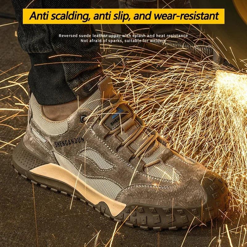 Fashion Steel Toe Cap Safety Boots – Anti-Scalding & Anti-Smashing Protective Work Shoes - JVMCL