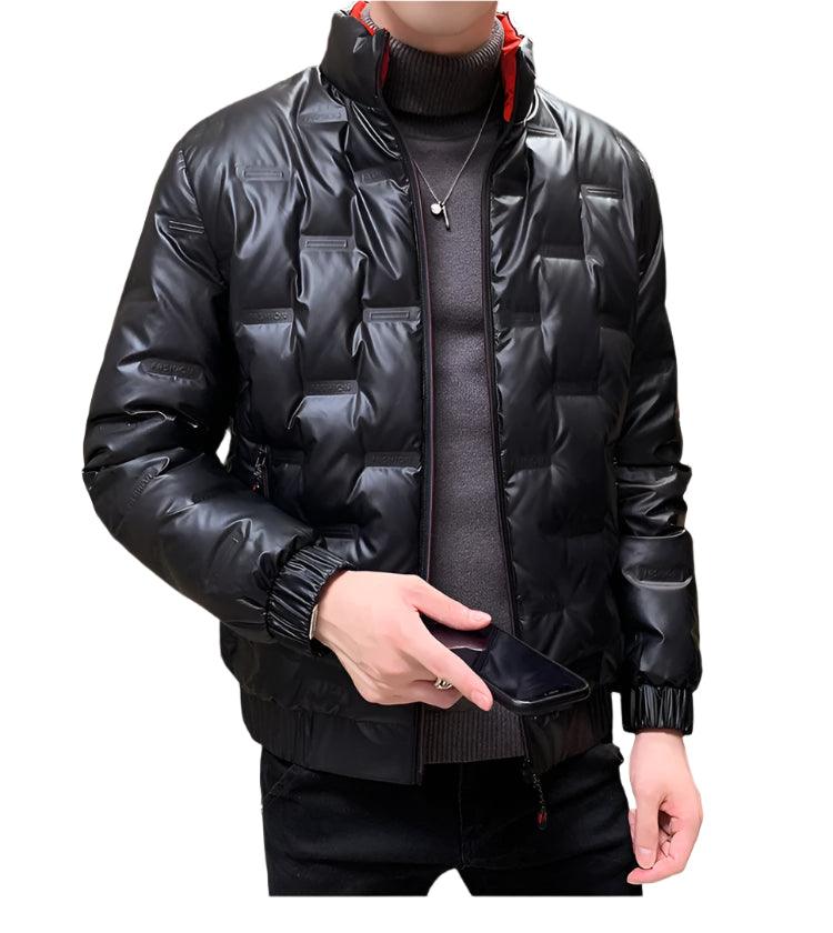 Men’s Glossy Duck Down Puffer Jacket – Warm, Waterproof & Stylish - JVMCL