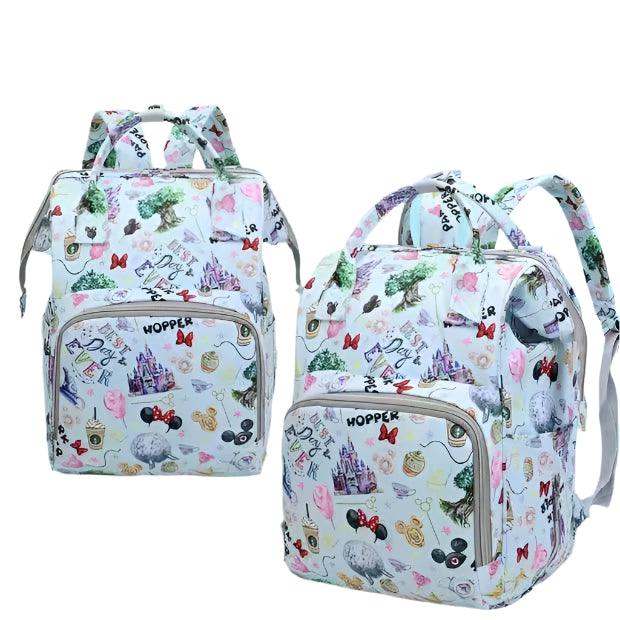 Expandable Personalized Mother and Baby Bag - Multifunctional Backpack by Disney - JVMCL