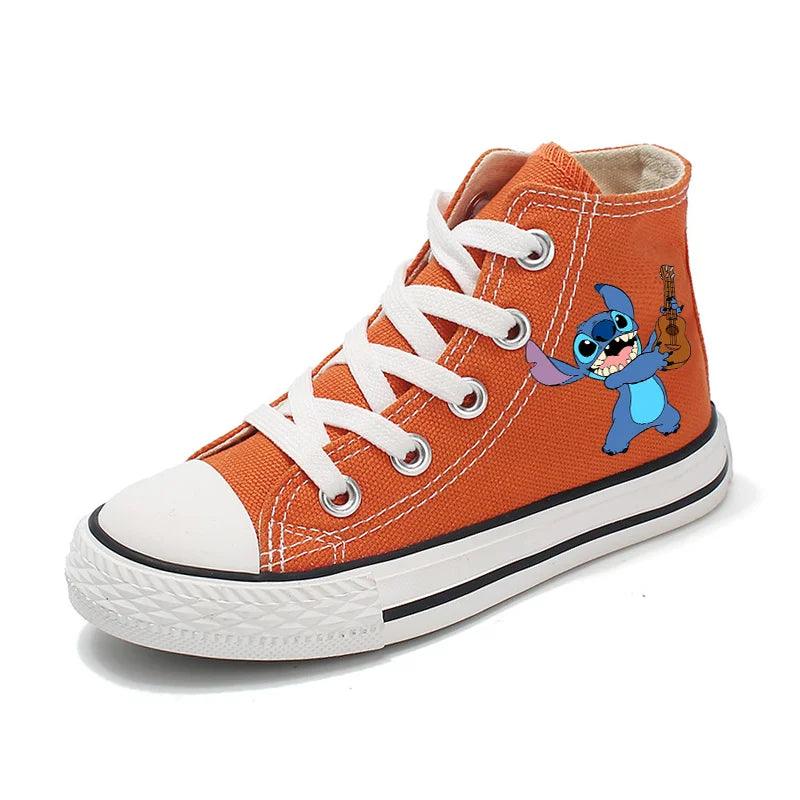 Girl Kids Boys Kids Canvas Sneakers – Unisex Fun Cartoon Print Sport Shoes - JVMCL