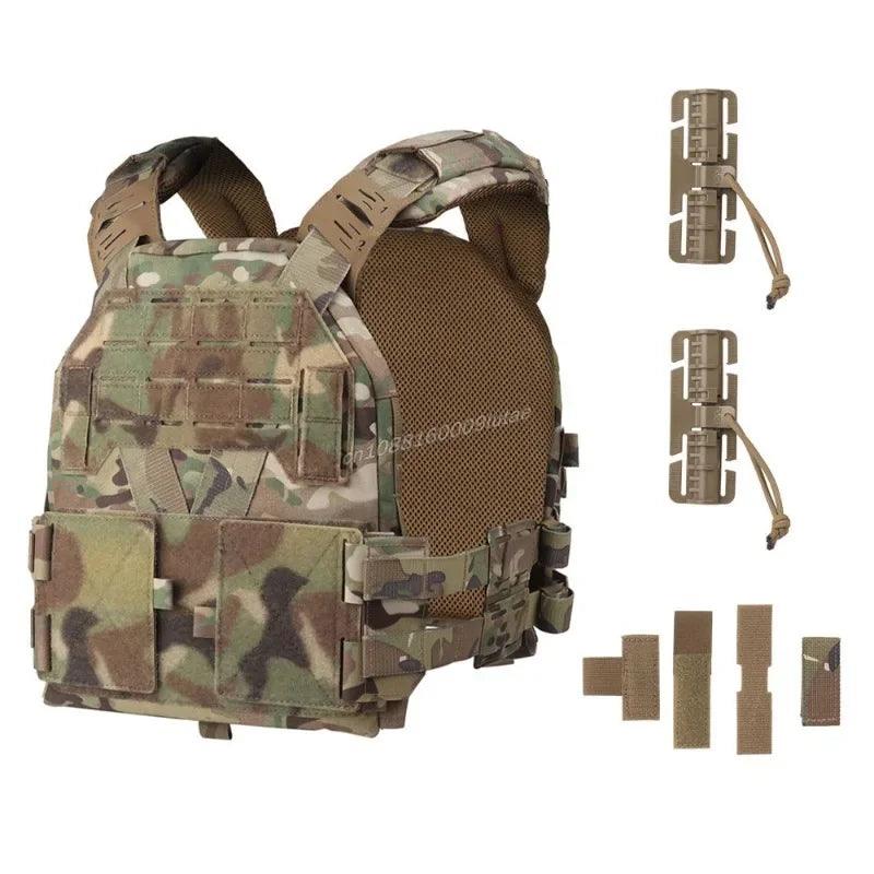 Lightweight Tactical Airsoft & Hunting & Quick Release MOLLE Vest Plate Carrier - JVMCL