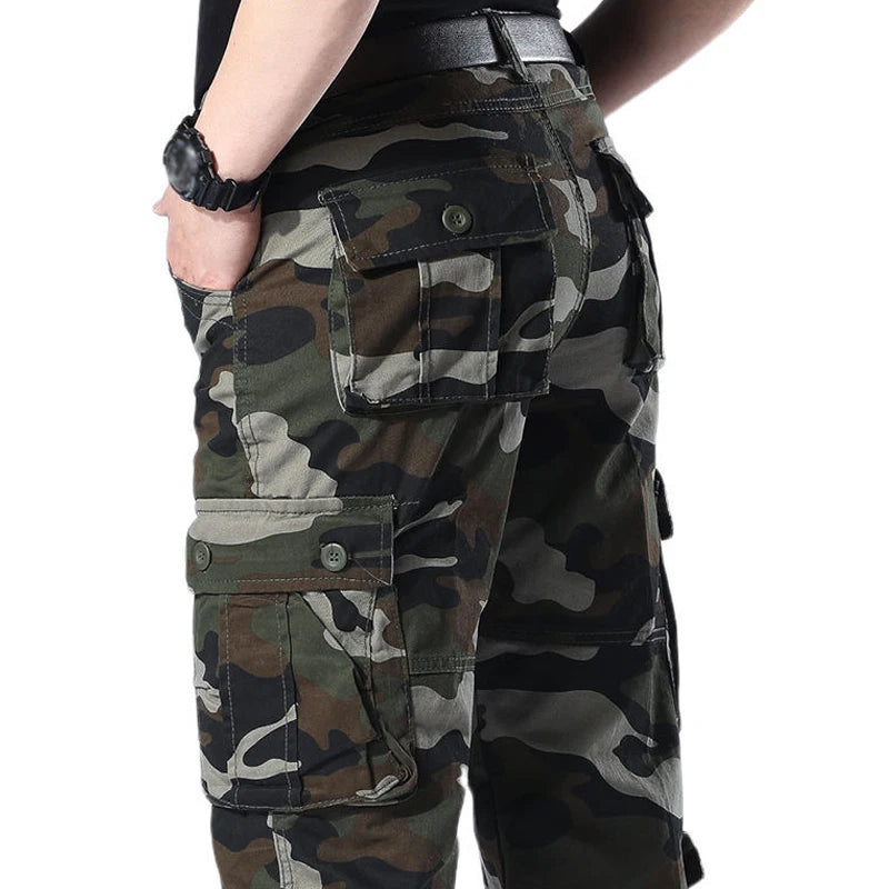 Men’s Camouflage Cargo Pants – Tactical Military-Inspired Streetwear