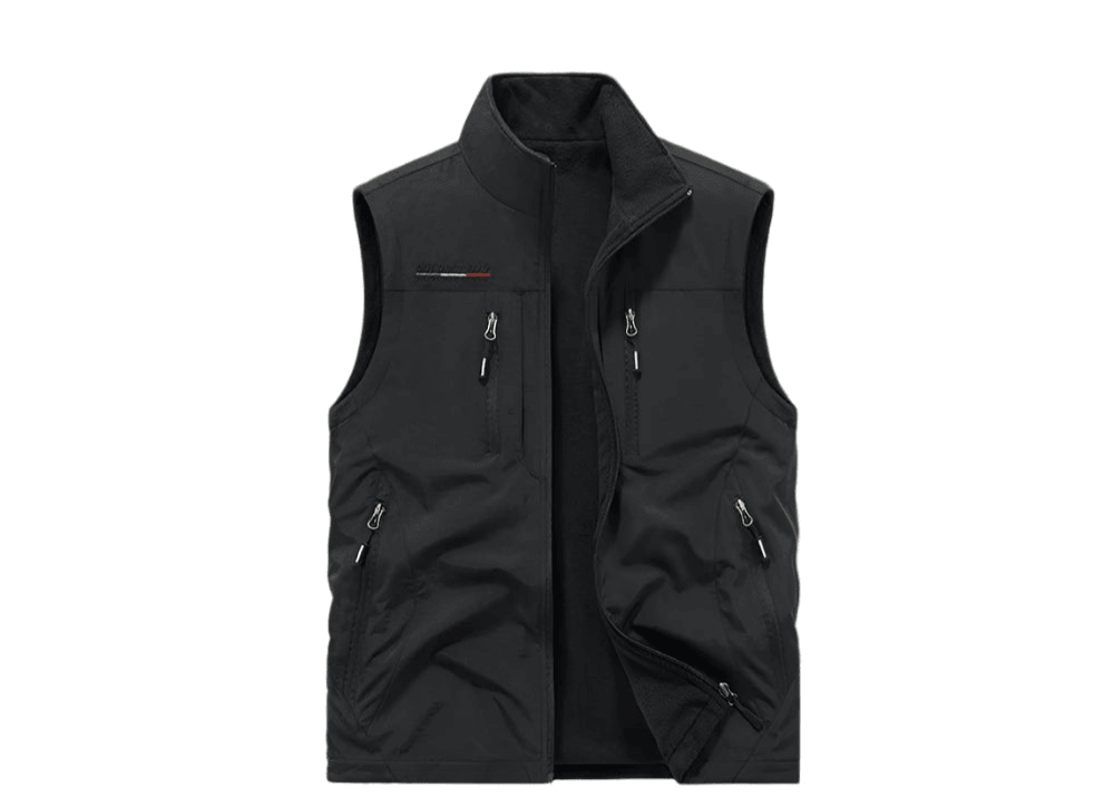 Men's Multi-Pocket Vest - Casual Outdoor Windproof Waterproof Sleeveless Jacket - JVMCL