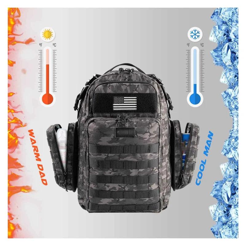 Tactical Waterproof Outdoor Backpack- Multifunctional Hiking Camping Travel Bag - JVMCL