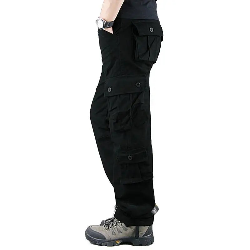 Men’s Tactical Camouflage Overalls – High-Quality Cotton Multi-Pocket Work Pants